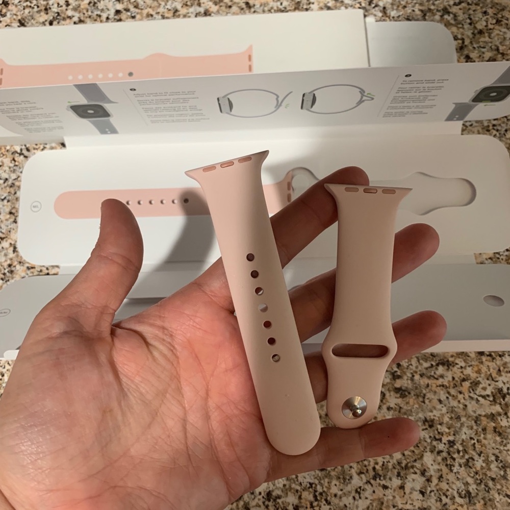 Brand new Apple Watch Sport band (pink sand)